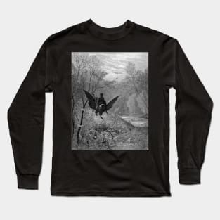 Rugerro on a Hippogriff - Gustave Dore Long Sleeve T-Shirt